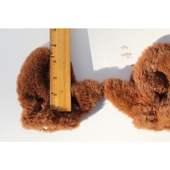 Plush Faux Fur Mittens for Babies Toddlers Unlined Elastic Wrist One Size - Picture 6 of 6